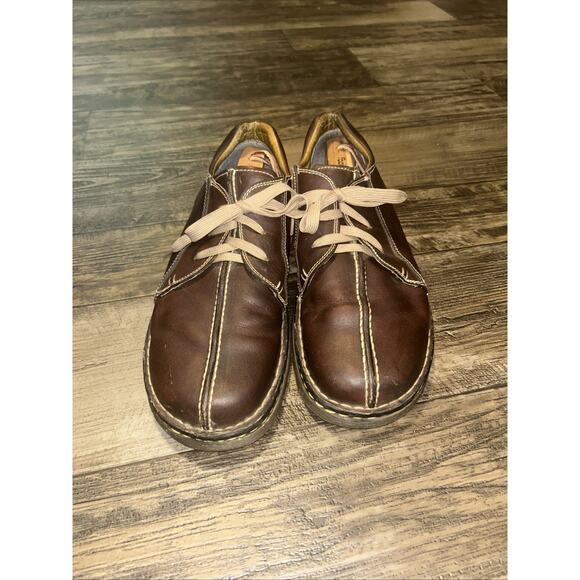 Y2K Dr Doc Martens Lace Up Split Toe Oxford Shoe 11232 Brown Men Size 12 Leather - Picture 2 of 8